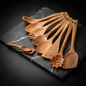 9-Piece Teak Wood Utensils set